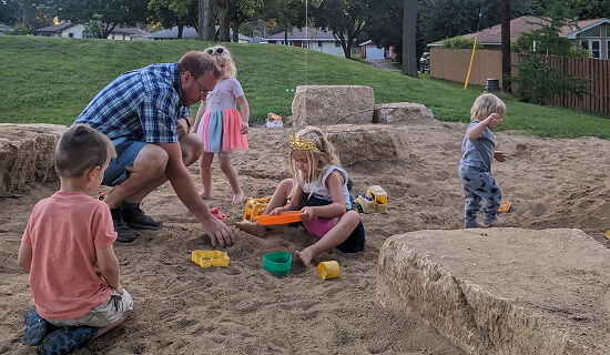 Kids Playing In the Soil